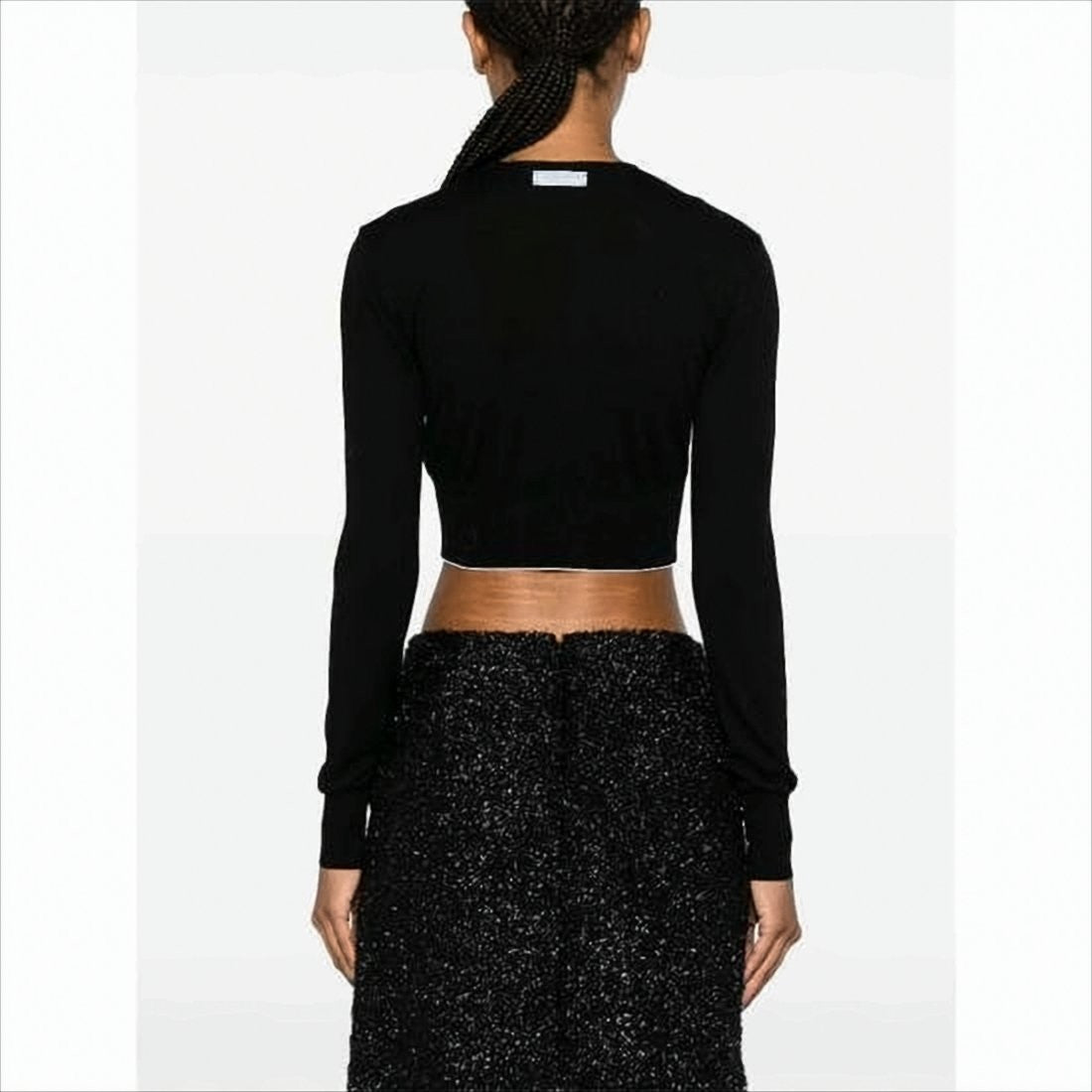 Jacquemus Cropped Cardigan With Button-Down Front And Ribbed Hem