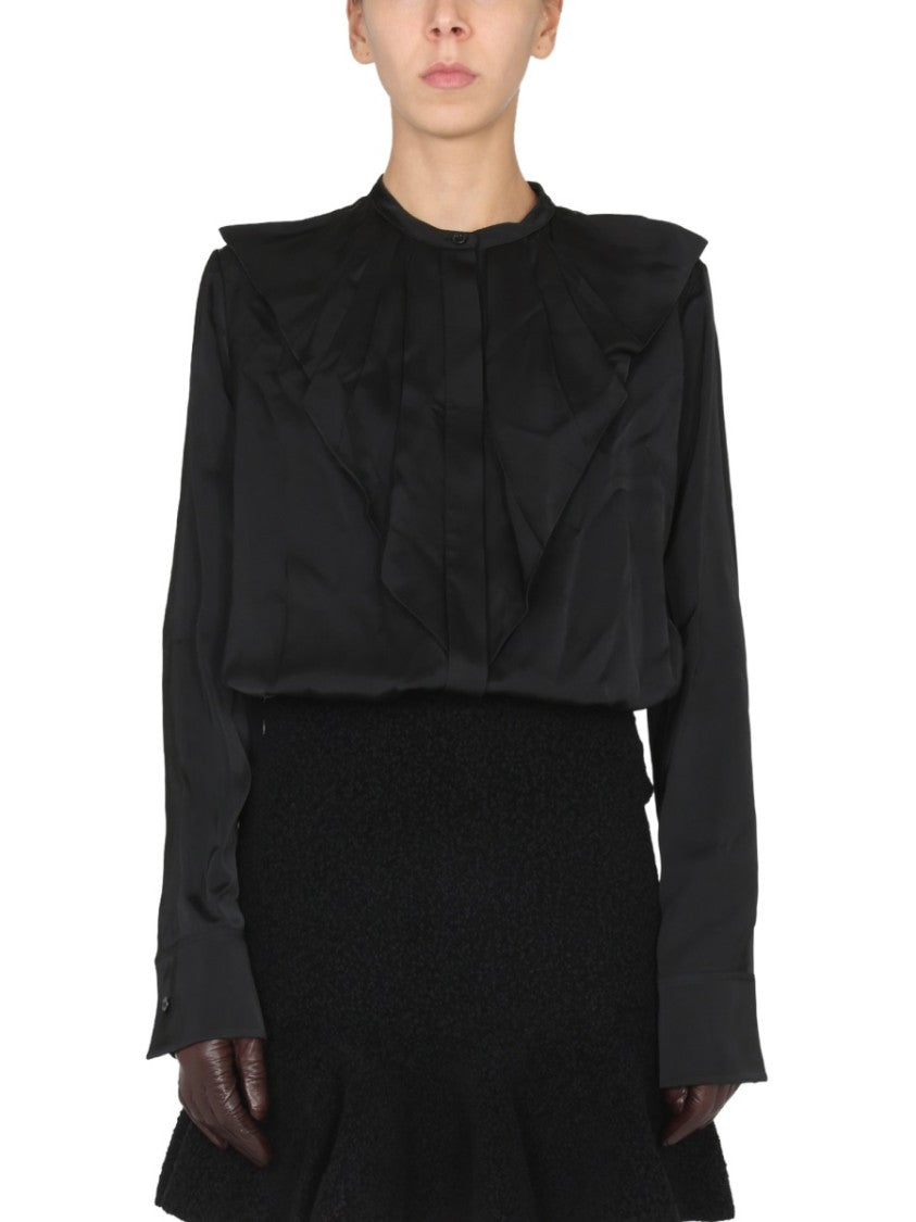 Jil Sander Ruffled Long-Sleeved Shirt