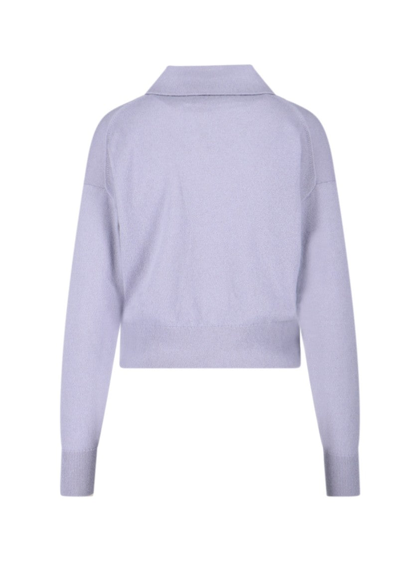 Calvin Klein Cashmere Polo Shirt – Purple