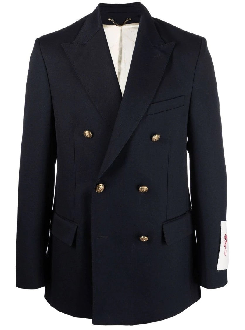Golden Goose Double-Breasted Navy Jacket