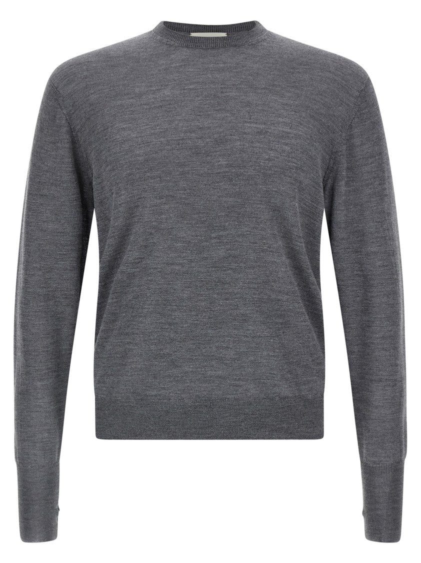 Ma'ry'ya Fine Knit Sweater In Merino, Silk, And Cashmere Blend