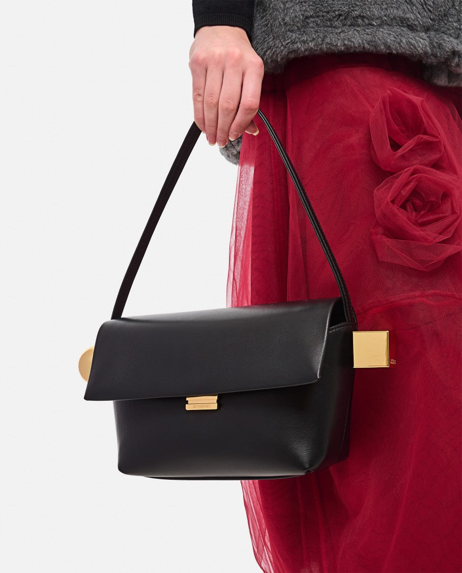 Jacquemus Le Rond Carre Leather Shoulder Bag