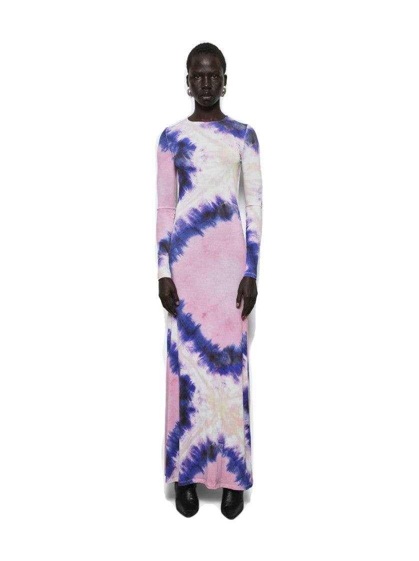 Rabanne Tie Dye Long Dress Tie Dye Pink