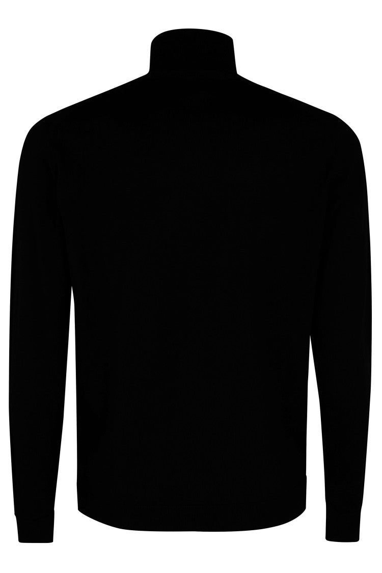 Roberto Collina Fitted Turtleneck Sweater In Merino Wool