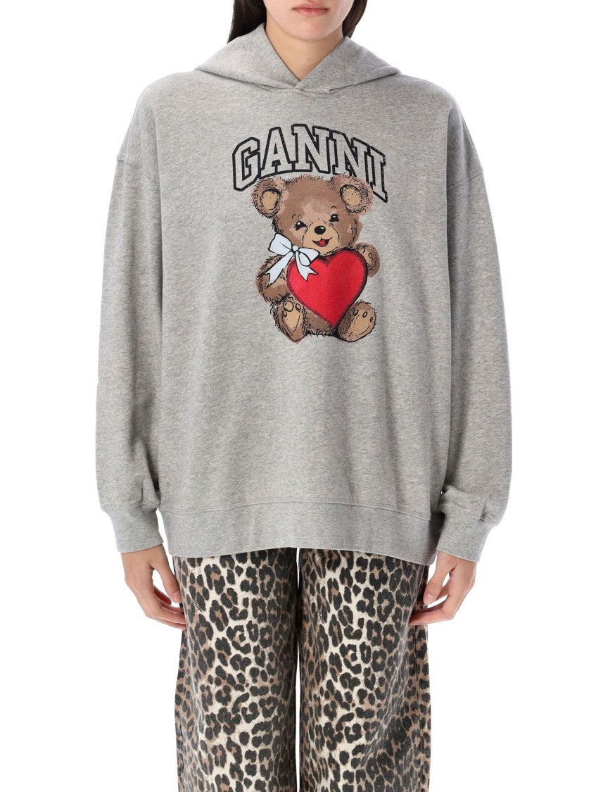 Ganni Graphic Teddy Bear Sweatshirt