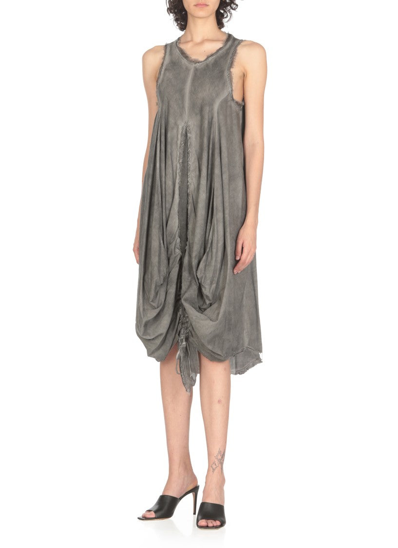 Sanctamuerte Beige Sanctamuerte Cotton Dress