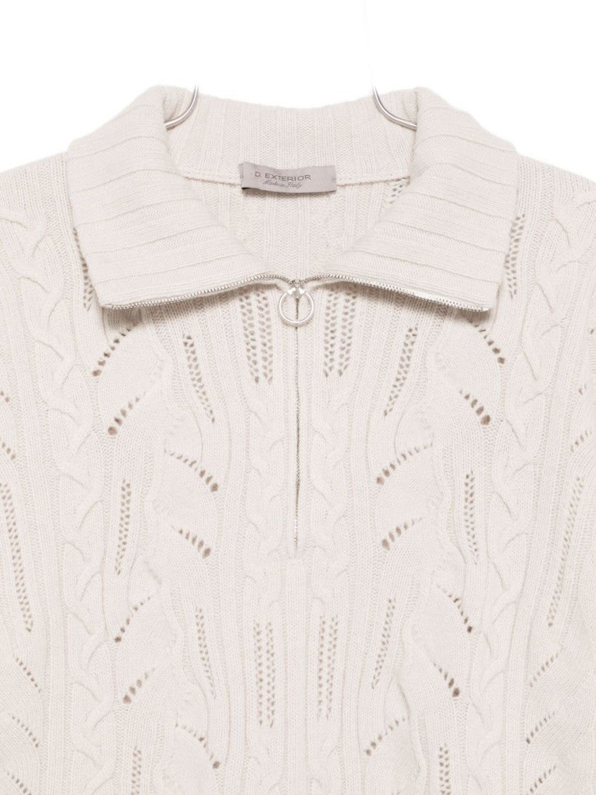 Dexterior Soft Knit Sweater With Cable