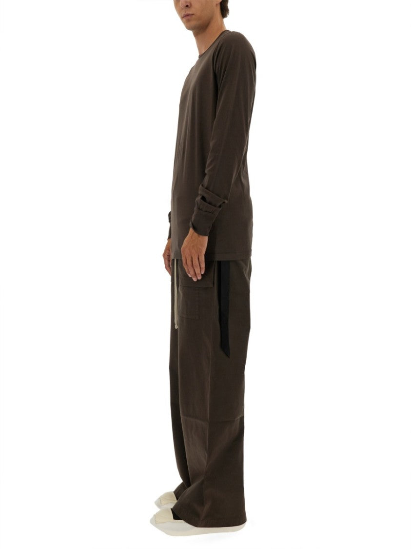 Drkshdw By Rick Owens Long-Sleeved T-Shirt With Design And Clean Finish