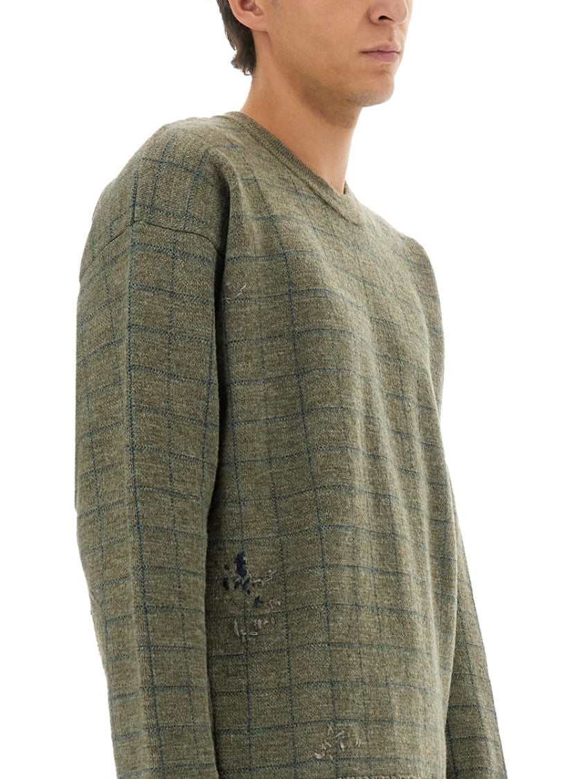 Maison Margiela Relaxed Fit Virgin Wool Sweatshirt