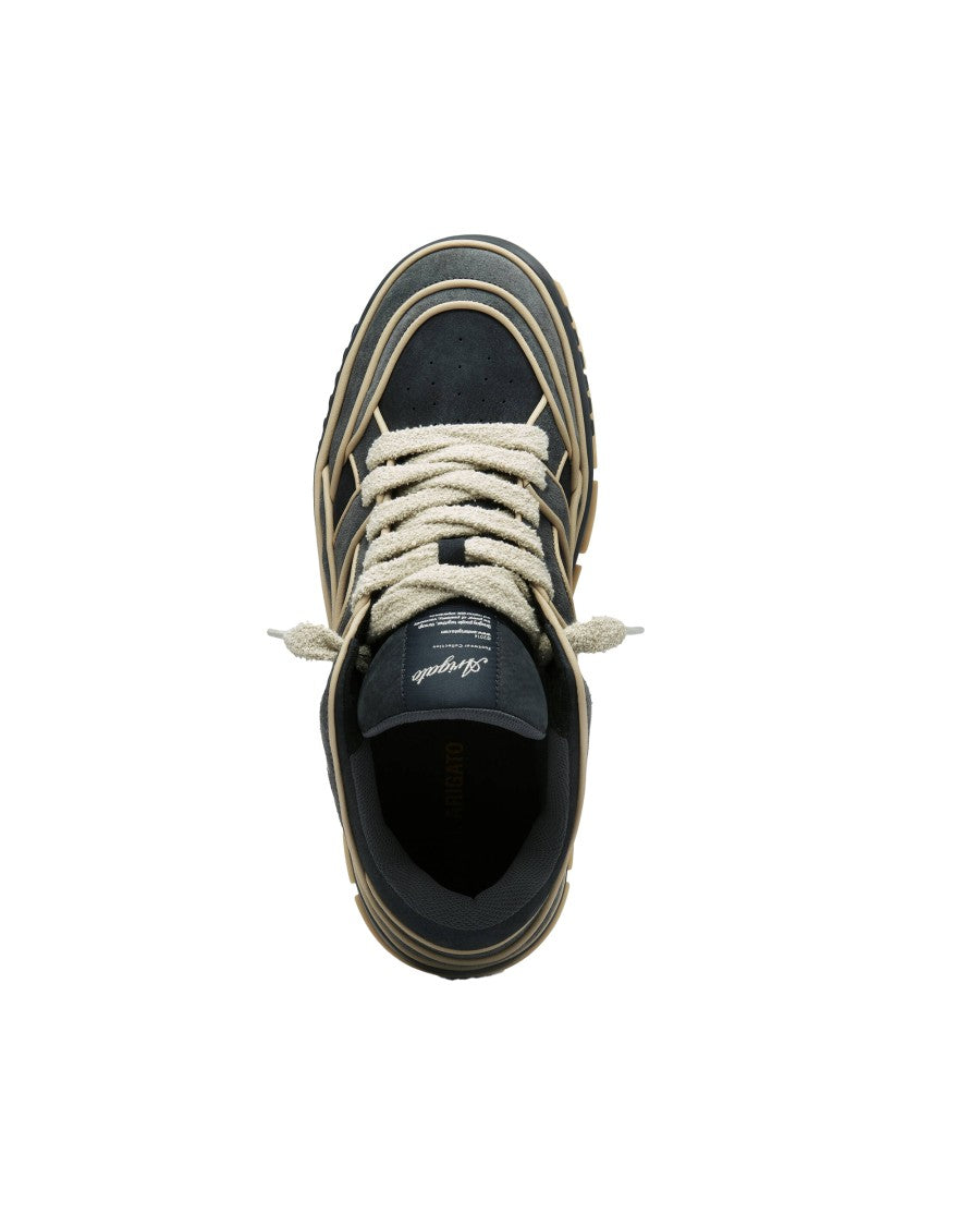 Axel Arigato Area Lo Sneakers In Black/Light Beige
