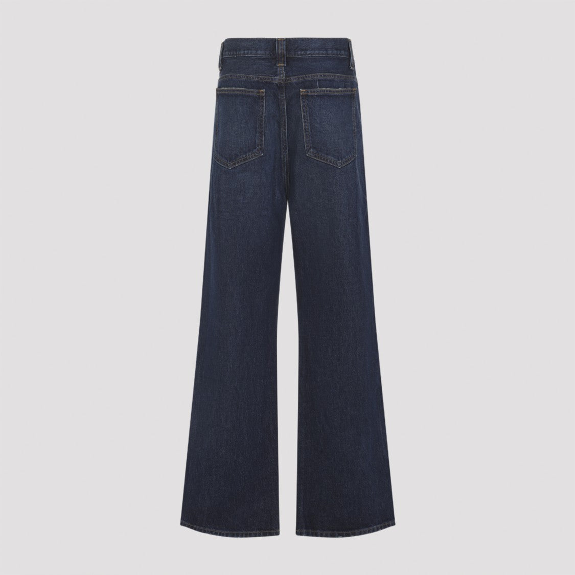 Khaite Washed Blue Cotton Denim Bonnie Jeans