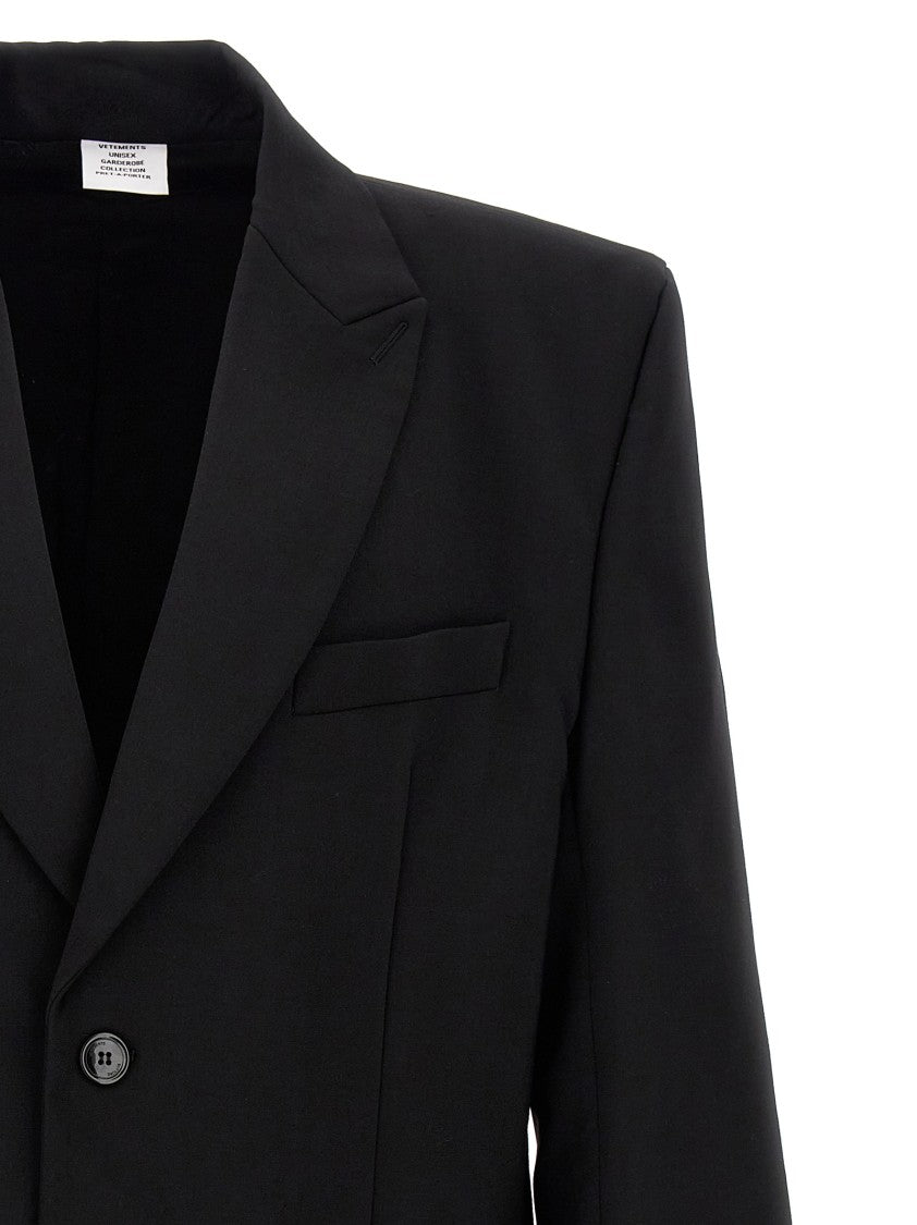Vetements Logo Embroidered' Blazer