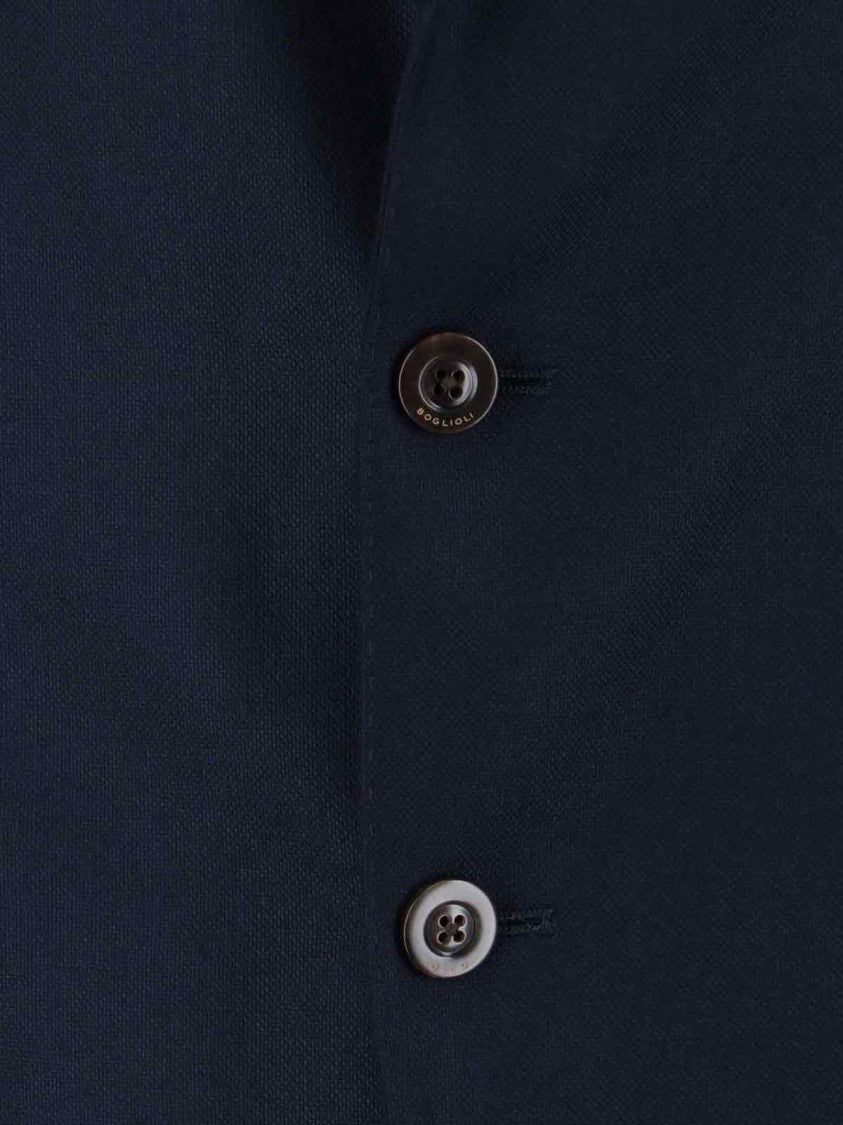 Boglioli Tailored Neutrals Jacket With Classic Design And Structured Silhouette