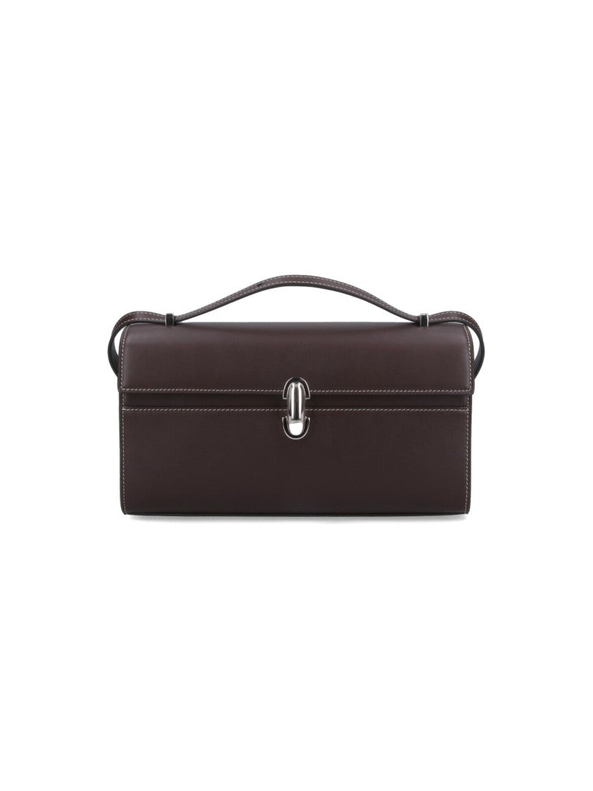 Savette Symmetry 26 Leather Crossbody Bag With Turn-Lock Closure