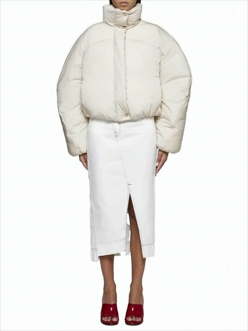 Jacquemus Cropped Puffer Jacket With Oversized Silhouette