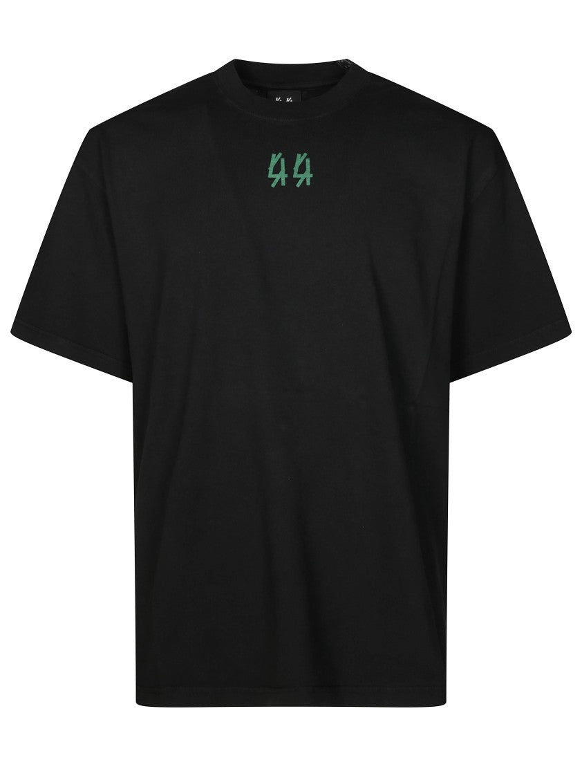 44 Label Group Boxy Fit Black T-Shirt With Xenomorph Graphics