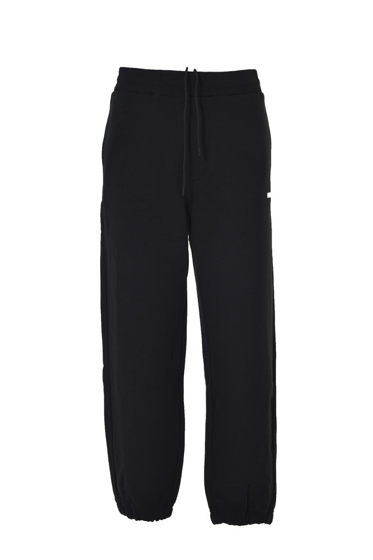 Msgm Black Cotton Sweatshirt Trousers