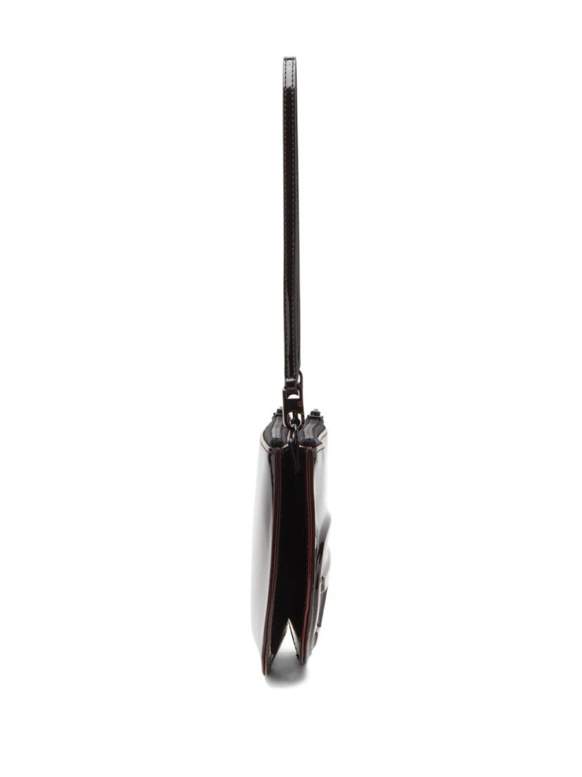 Diesel Bordeaux Shoulder Bag With Glossy Finish