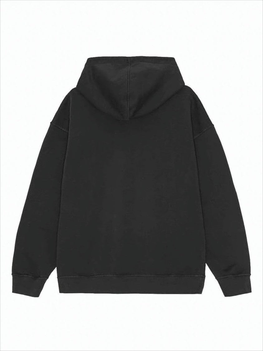 Ganni Relaxed-Fit Graphic Print Hoodie