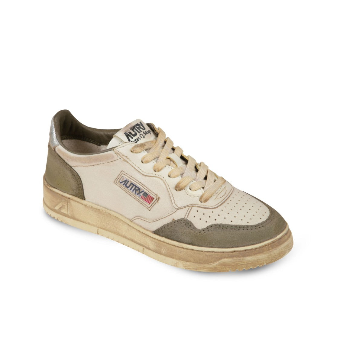 Autry Medalist Low Super Green Suede Sneakers