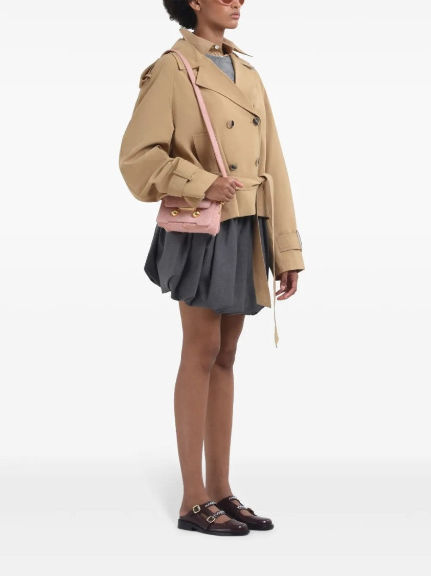 Marni Double-Breasted Cropped Jacket With Belted Waist