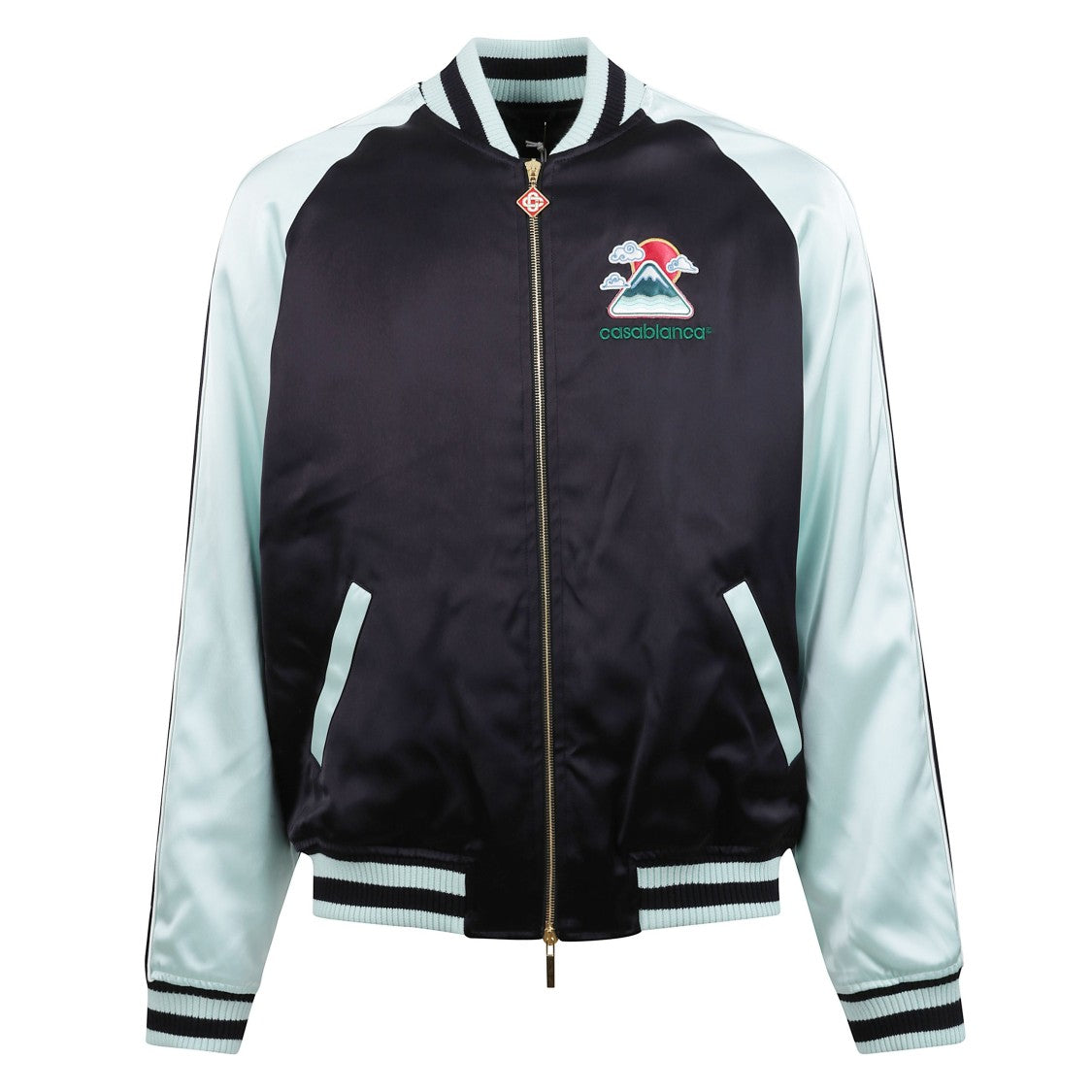 Casablanca Striped Bomber Jacket