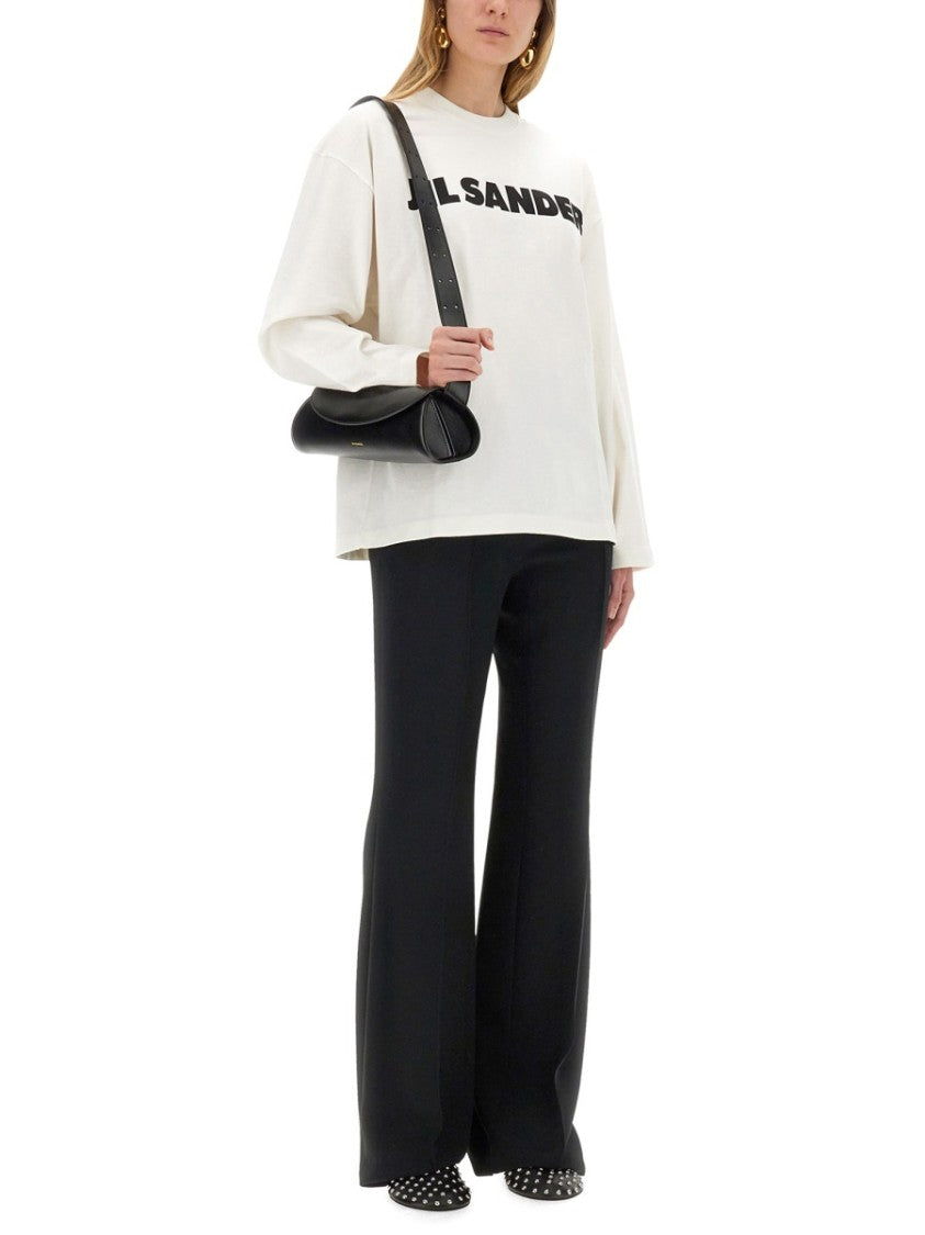 Jil Sander Relaxed Fit White Cotton T-Shirt