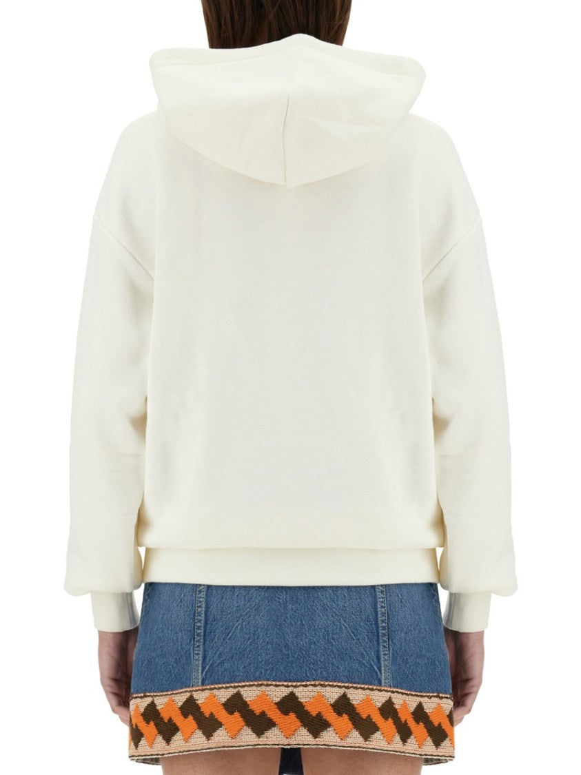 Valentino Relaxed Fit Printed Cotton Hoodie