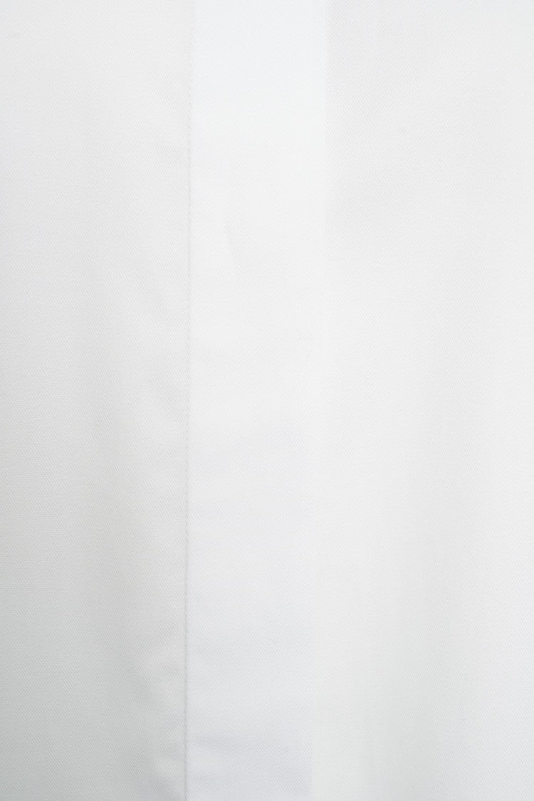 Himon's White Shirt With Kent Collar And Buttoned Cuffs