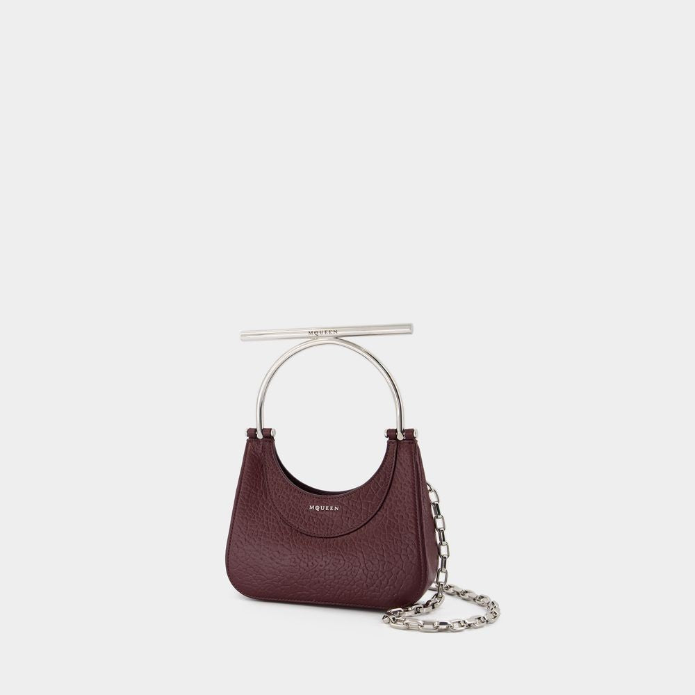 Alexander Mcqueen Mini Cross Bar Purse - Leather - Red