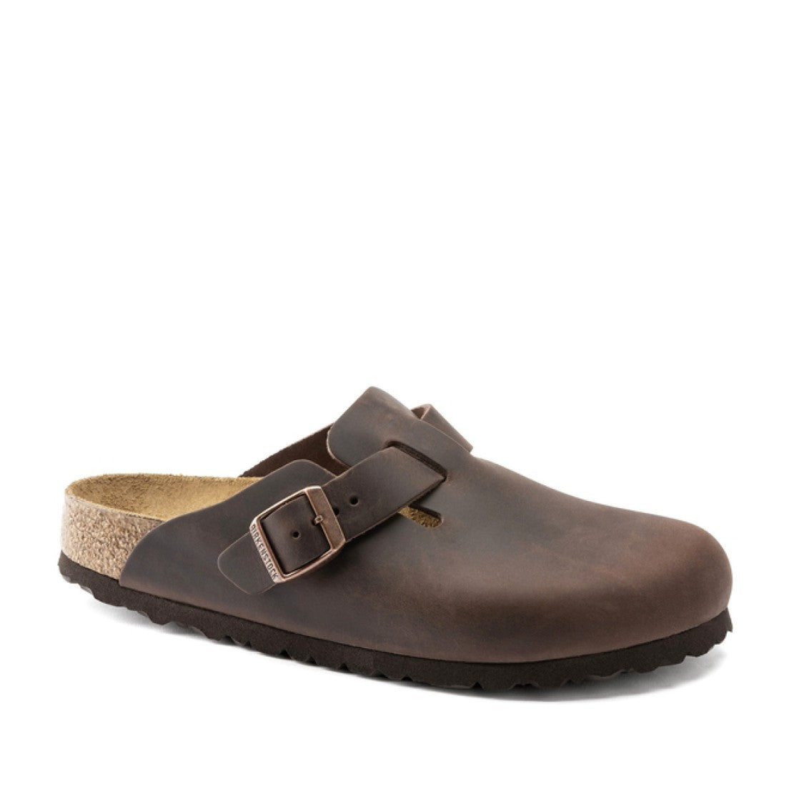 Birkenstock Black Leather Arizona Two-Strap Sandals