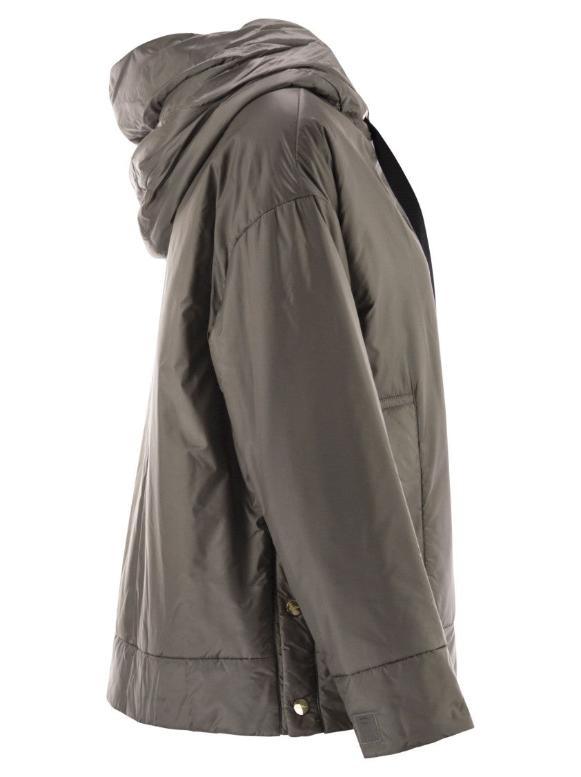Max Mara Daria - Drip-Proof Canvas Padded Jacket With Hood