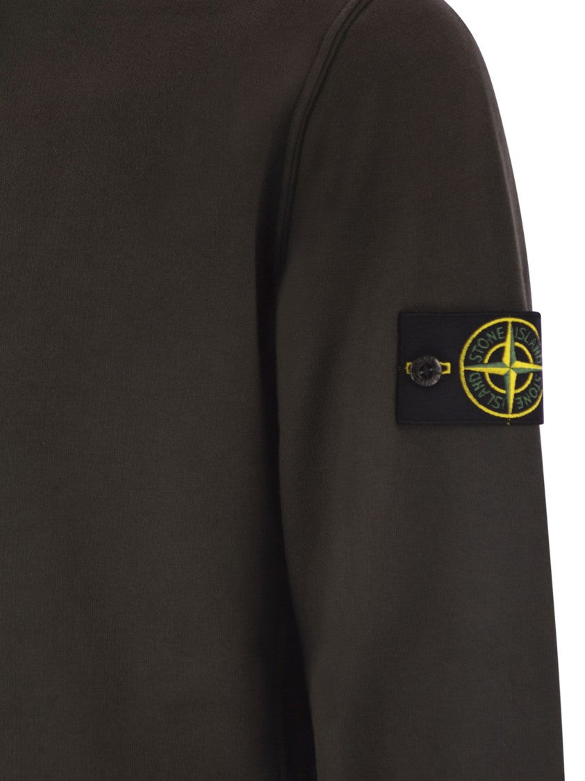 Stone Island Stone Island Crewneck Sweatshirt With Badge