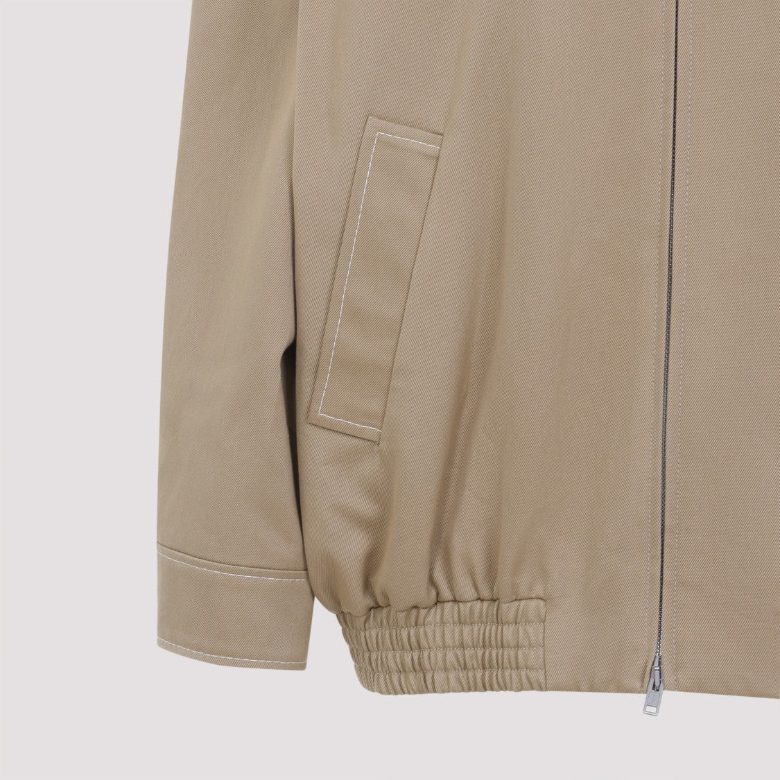 Marni Beige Cotton Bomber Jacket