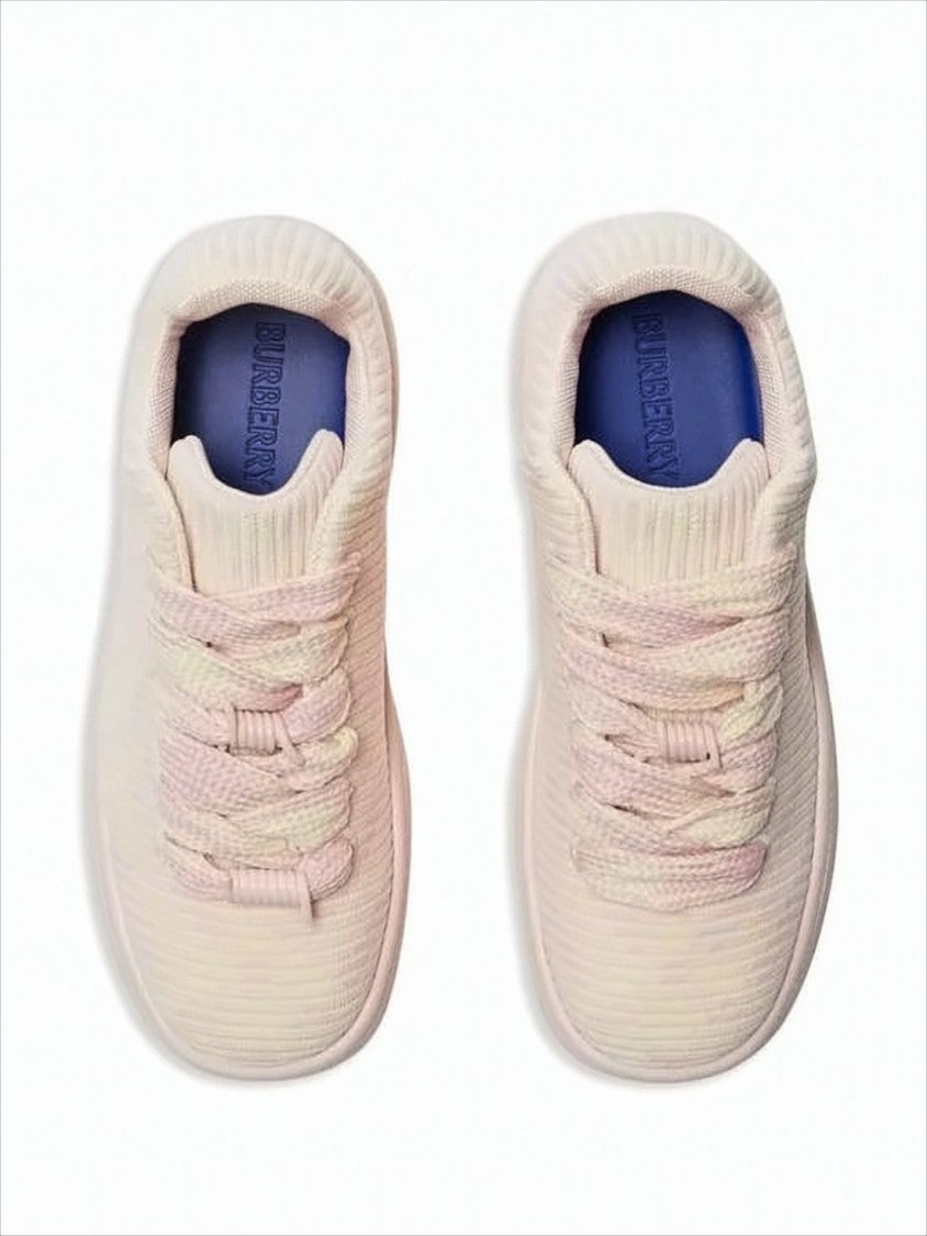 Burberry Ribbed Texture Low-Top Sneakers