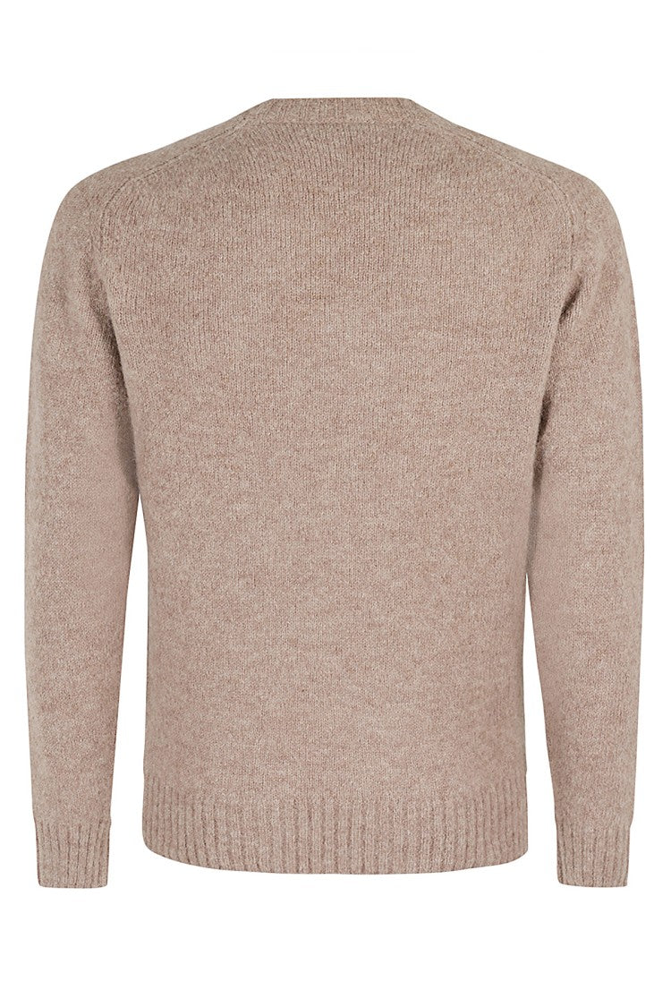 Filippo De Laurentis Textured Knit Sweater With Classic Crew Neck