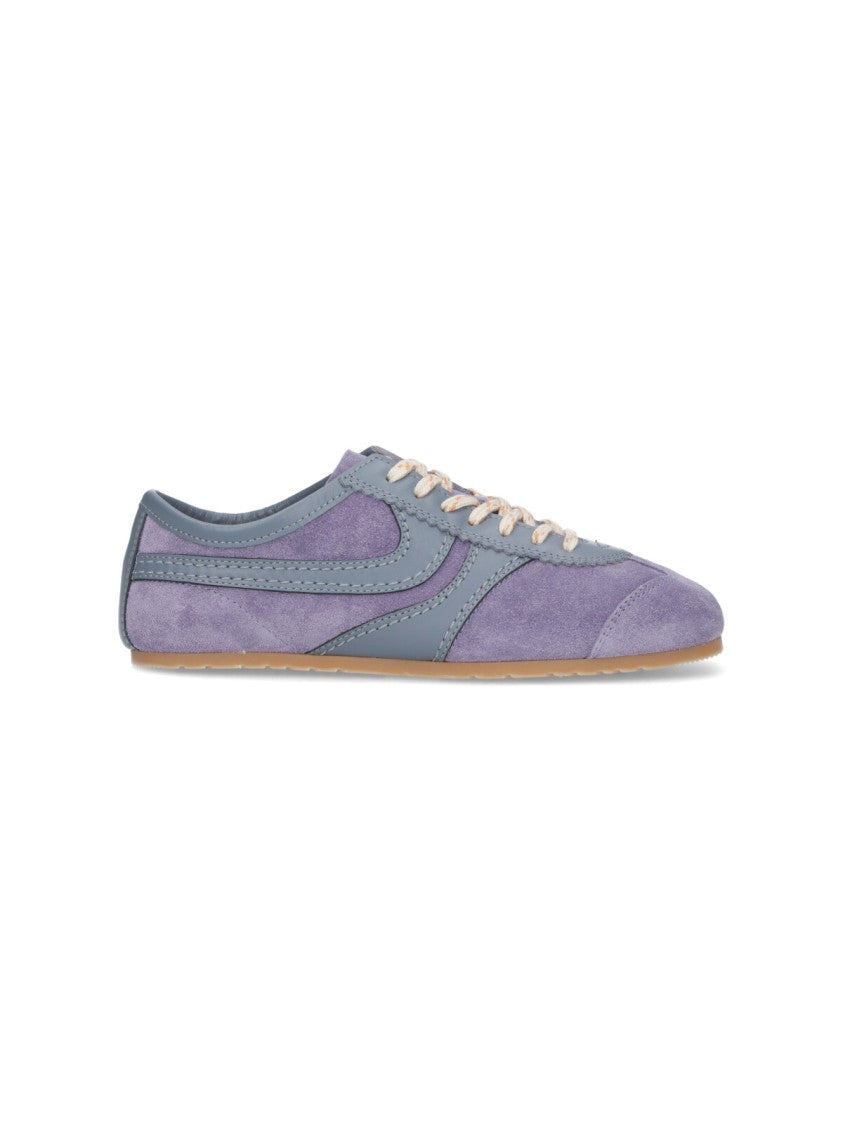 Dries Van Noten Low-Profile Sneakers With Suede And Leather Accents