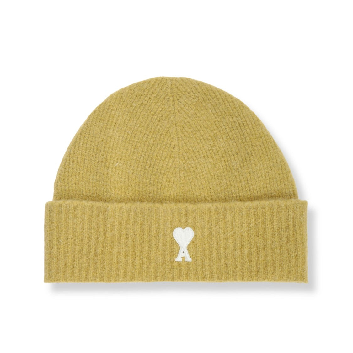 Ami Ribbed Knit Logo Beanie