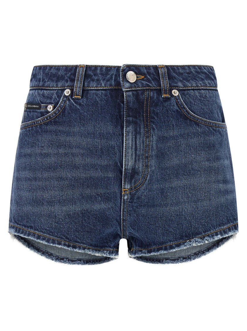 Dolce & Gabbana Logo Plate Shorts