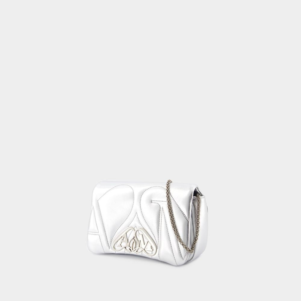 Alexander Mcqueen The Mini Seal Crossbody - Metal - Silver