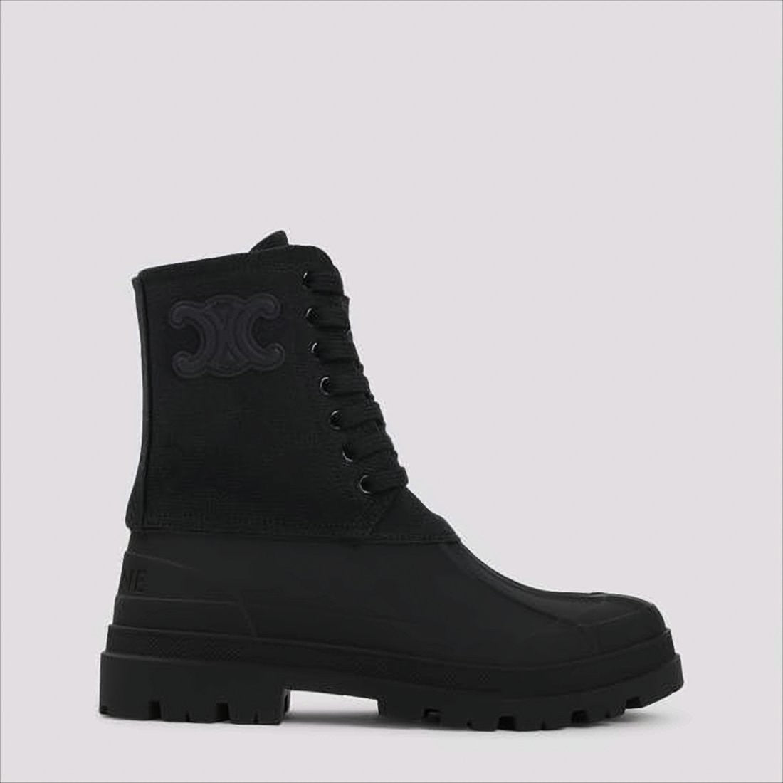 Celine High-Top Celine Boots With Sturdy Rubber Sole
