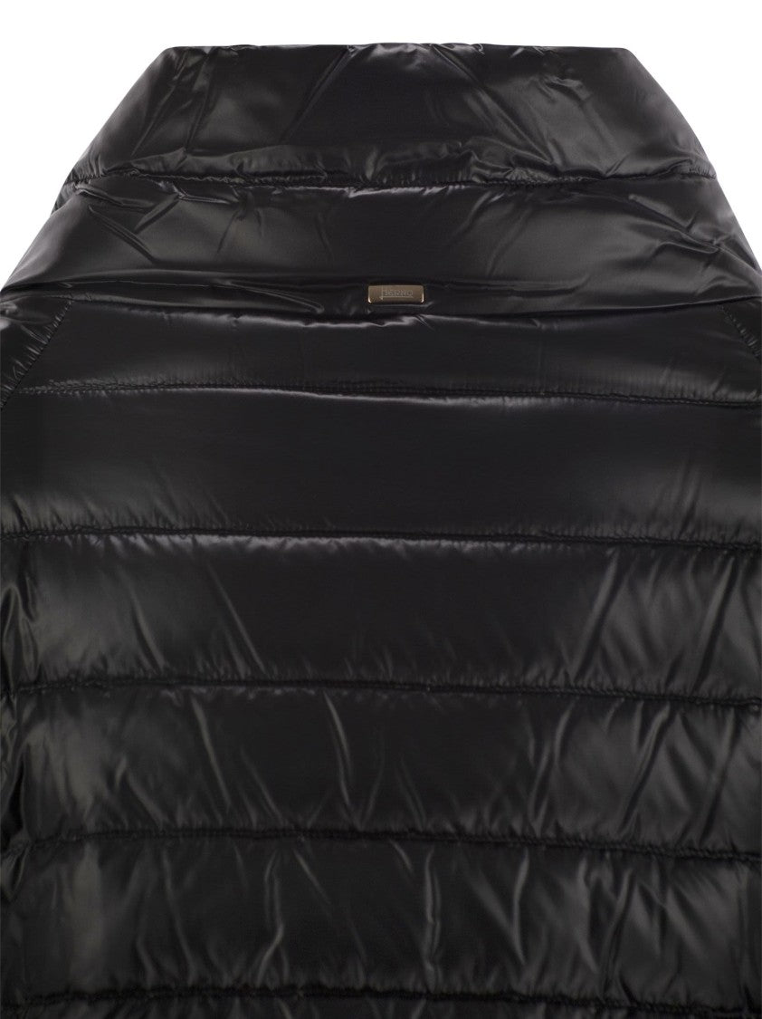 Herno Mini Cape With Jewelled Sleeves