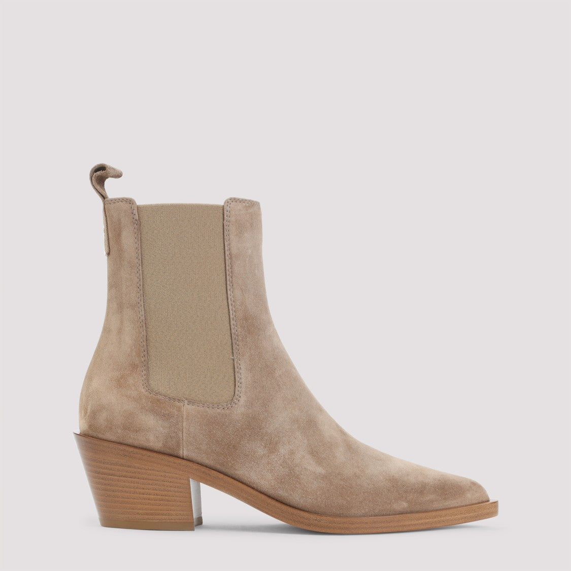 Gianvito Rossi Suede Ankle Boots With 4Cm Heel