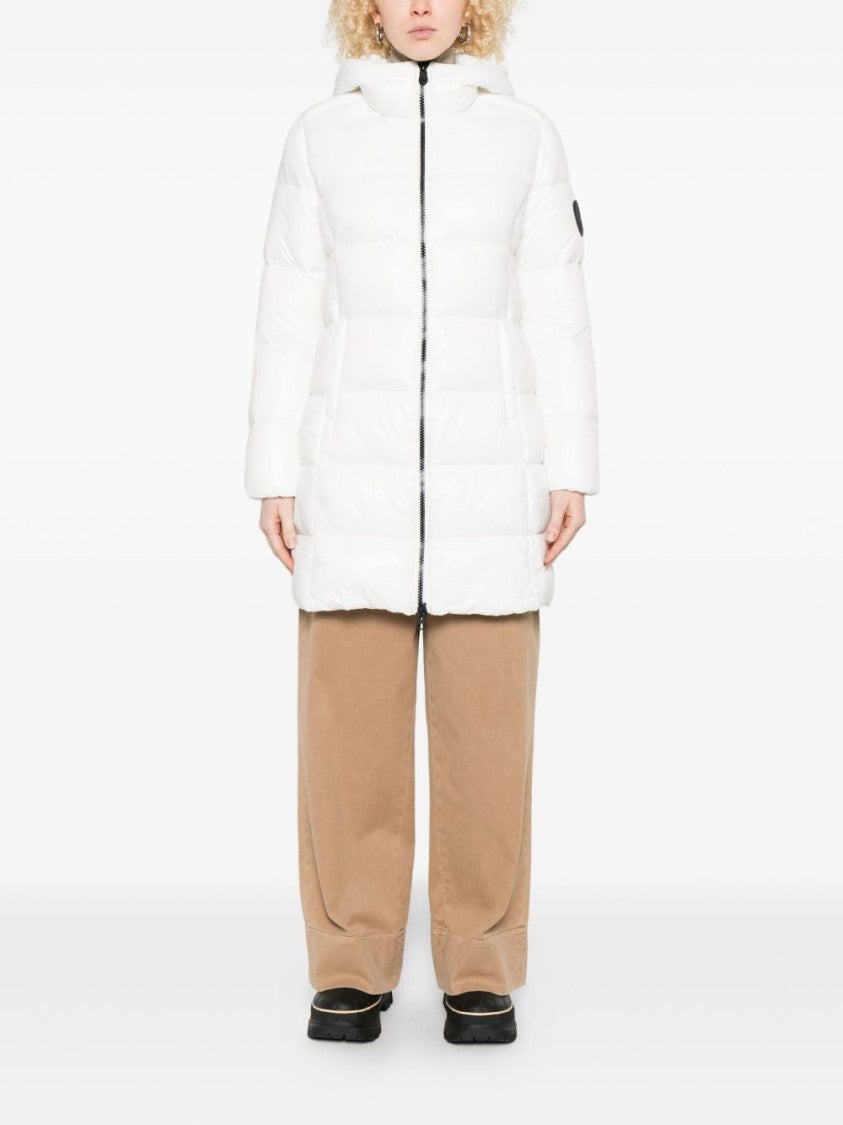 Save The Duck Quilted Mid-Length Jacket With Hood