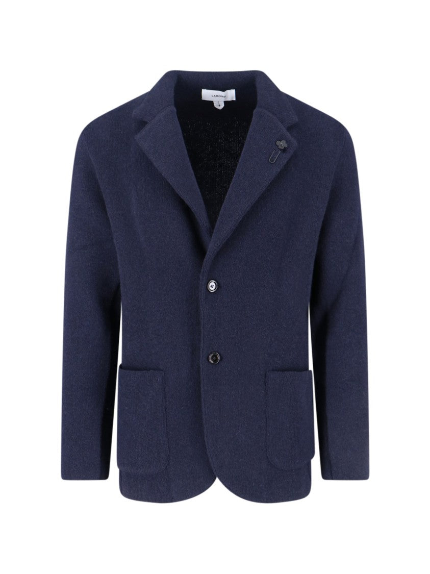Lardini Single-Breasted Jacket – Navy