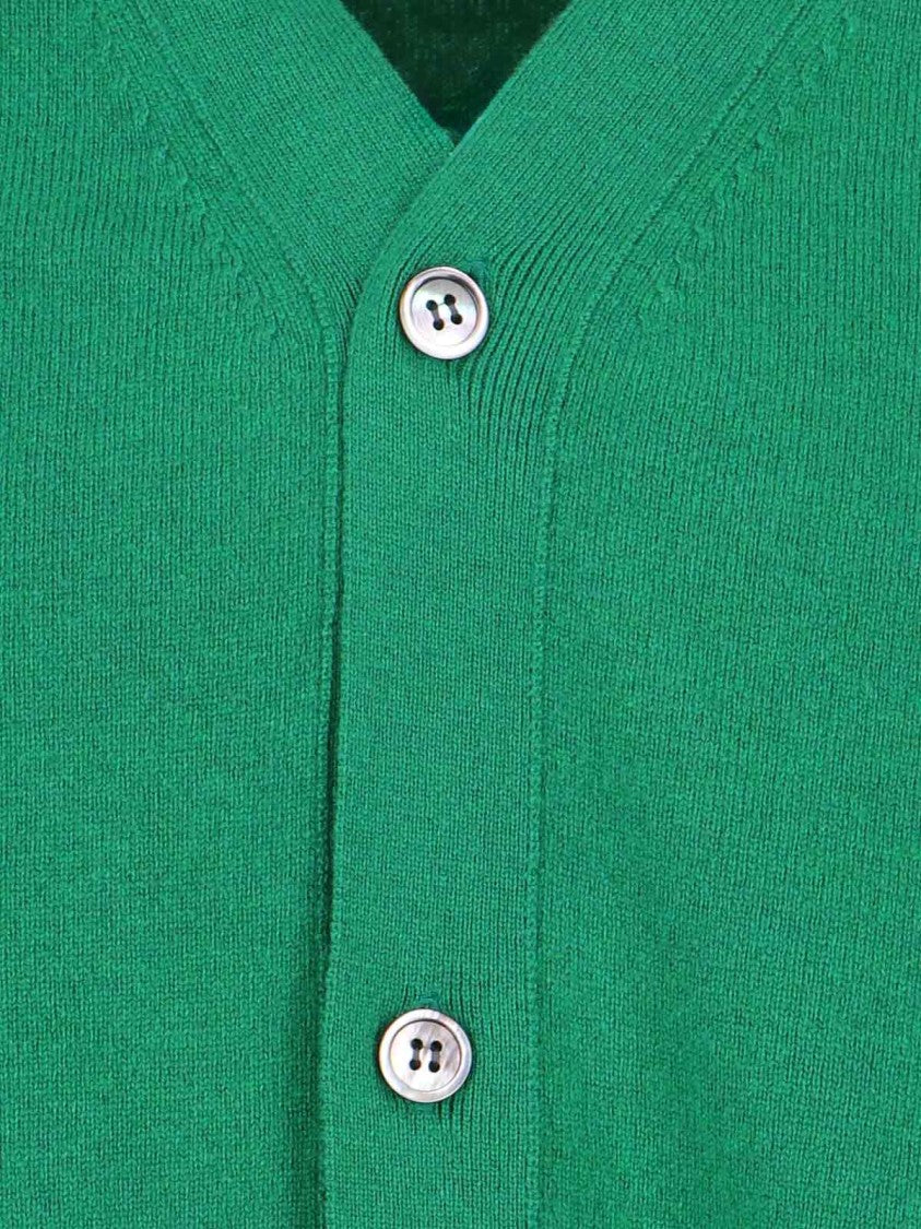 Comme Des Garçons V-Neck Wool Cardigan