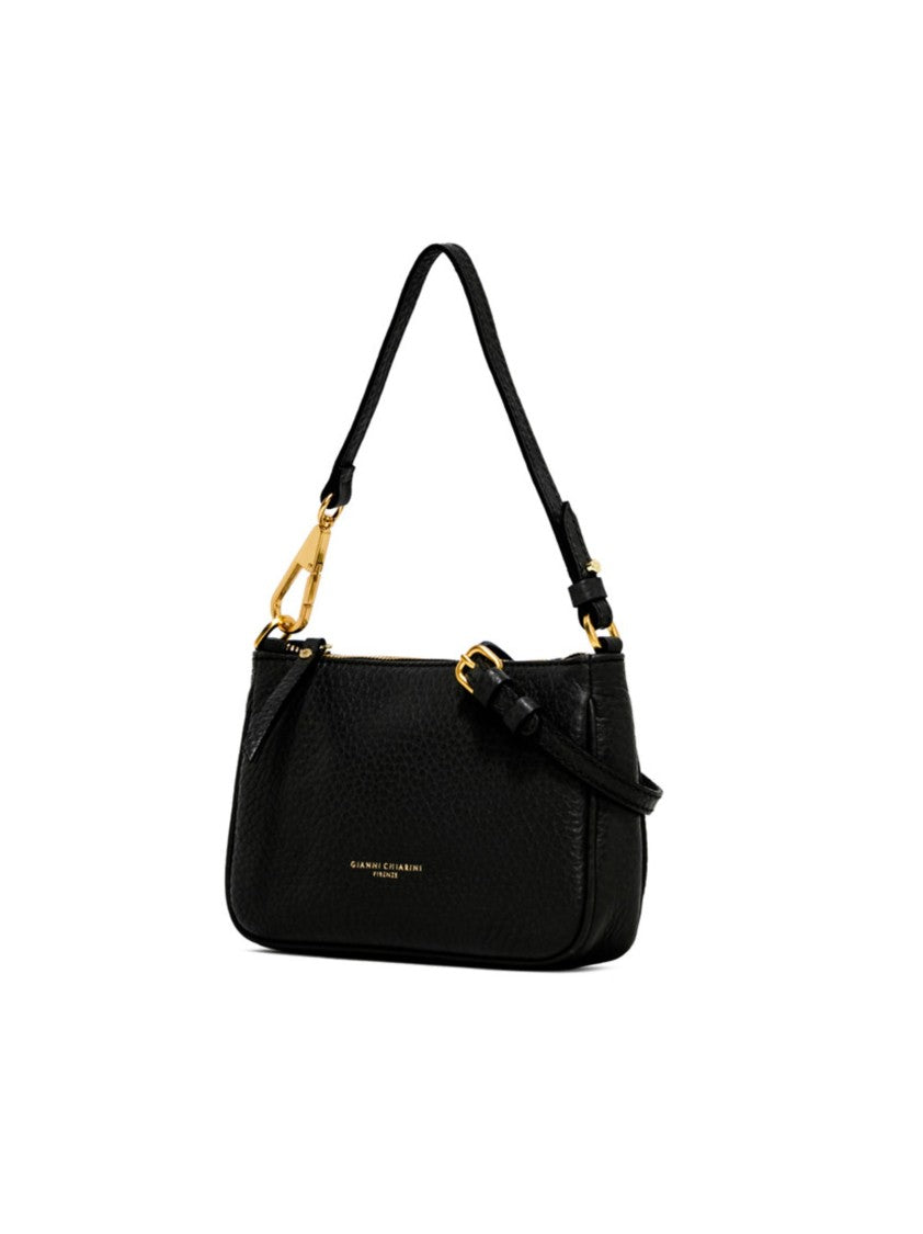 Gianni Chiarini Textured Hammered Leather Shoulder Bag