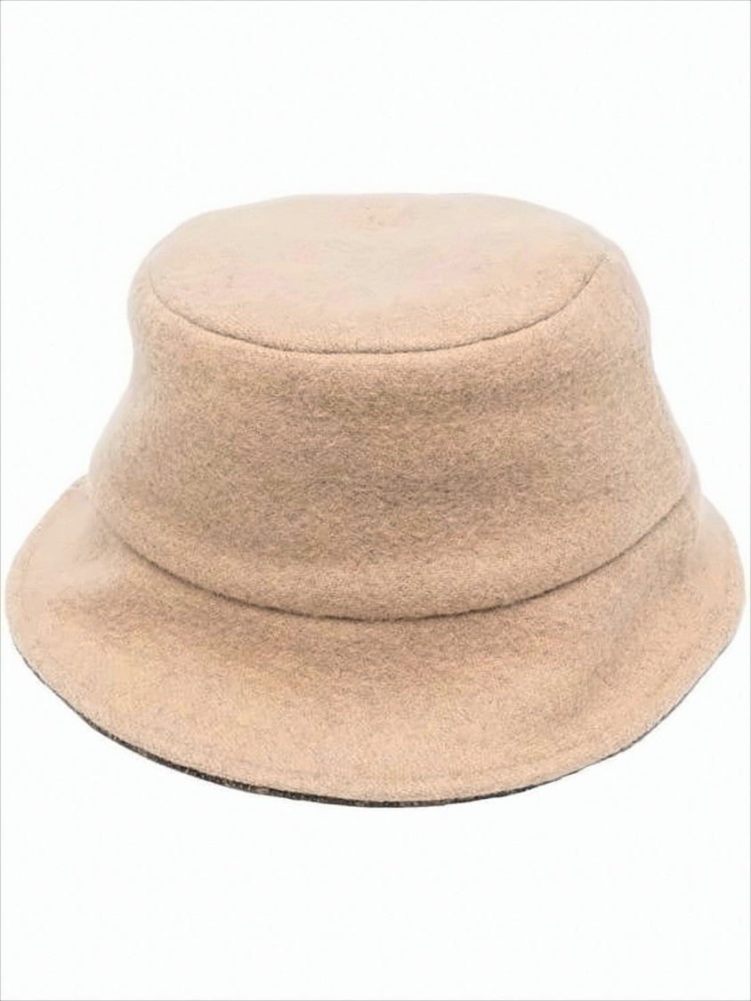 Fendi Wool Bucket Hat With Rounded Crown