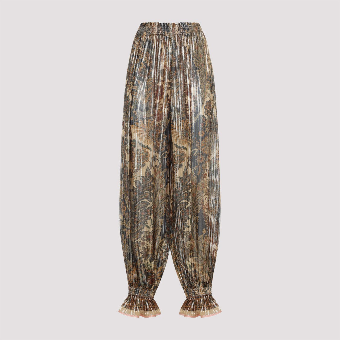 Valentino Beige Silk Pants