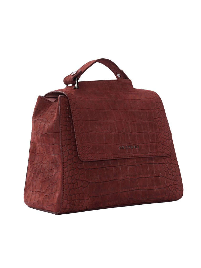 Claudio Orciani Structured Handbag With Polished Finish